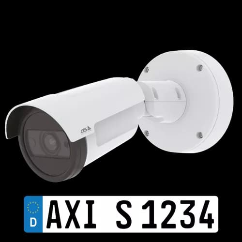 AXIS P1465-LE-3 from AXIS COMMUNICATIONS - License Plate Verifier Kit, viewed from its left angle