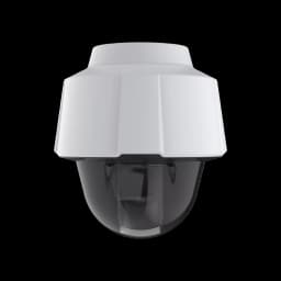 White AXIS P5676-LE camera seen from its front. from AXIS COMMUNICATIONS