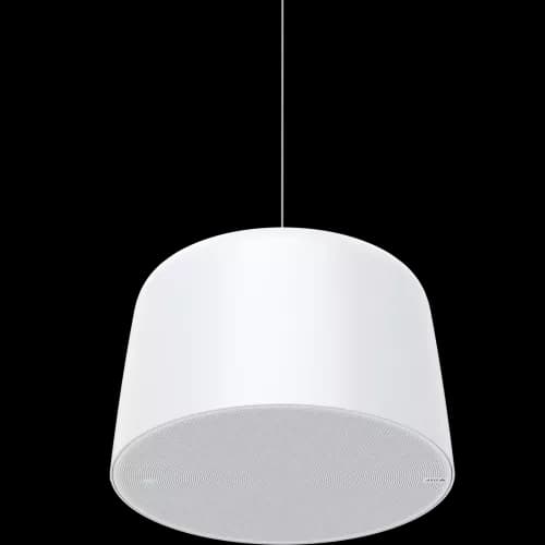 AXIS C1510 from AXIS COMMUNICATIONS - Network Pendant Speaker, mounted in the ceiling with a wire