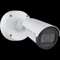 AXIS P1485-LE from AXIS COMMUNICATIONS - Bullet Camera on white background, viewed from the front