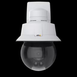 AXIS Q6315-LE from AXIS COMMUNICATIONS - mounted on wall, viewed from its front.