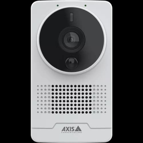 AXIS M1075-L from AXIS COMMUNICATIONS - Mk II Box camera viewed from its front.