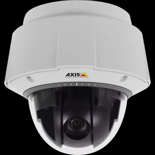 IP Camera AXIS Q6044-E has electronic image stabilization, vandal-resistant and shock detection. Viewed from front. from AXIS COMMUNICATIONS