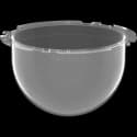 Clear AXIS TQ3812-E Dome Hydrophilic viewed from its front angle. from AXIS COMMUNICATIONS