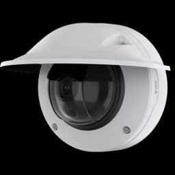 AXIS Q3538-LVE from AXIS COMMUNICATIONS - with weathershield angled from its left