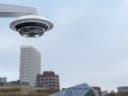 multidirectional camera mounted in pole mount from Axis Communications