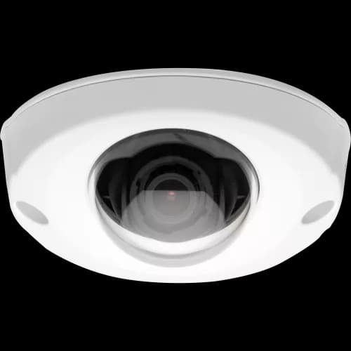 AXIS P3904-R from AXIS COMMUNICATIONS - IP camera in compact, rugged design for onboard surveillance. The camera is viewed from its front.