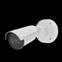 P1467-LE/68-LE in black and white, mounted on a wall. from Axis Communications - viewed from its right angle
