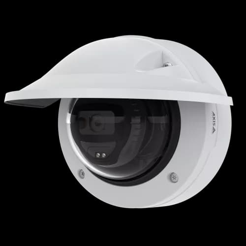 AXIS M3215-LVE from AXIS COMMUNICATIONS - in black and white, viewed from the right