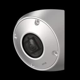 AXIS Q9216-SLV from AXIS COMMUNICATIONS - in stainless steel, from the left angle