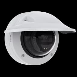 AXIS M3216-LVE from AXIS COMMUNICATIONS - in black and white, viewed from the left