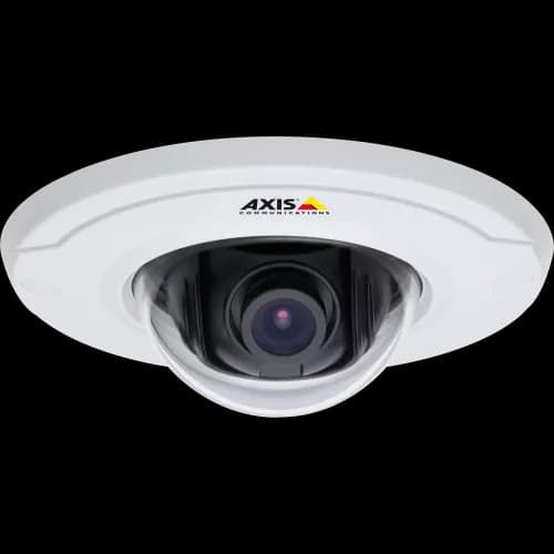 AXIS M3011 from AXIS COMMUNICATIONS - - discreet, fixed dome design recessed-mount video surveillance solution with progressive scan. Shown from front