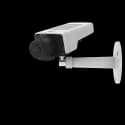 AXIS M1135 from AXIS COMMUNICATIONS - MKII in black and white mounted on wall angled left