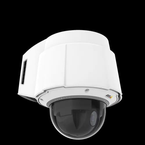 AXIS Q6055-C from AXIS COMMUNICATIONS - PTZ camera mounted on wall from right