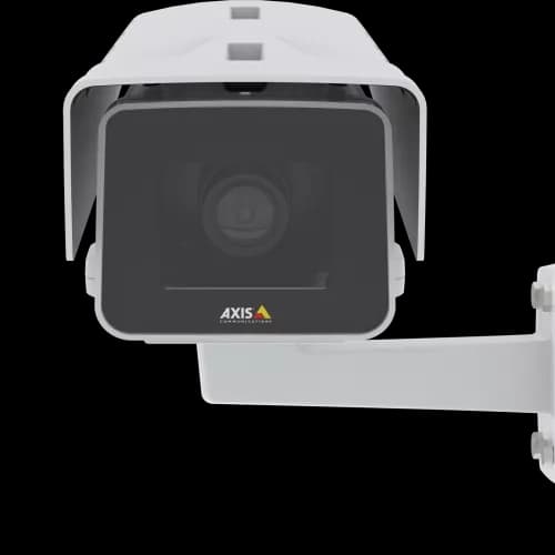AXIS P1375-E from AXIS COMMUNICATIONS - IP Camera mounted on wall from front