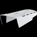 White AXIS TQ1821-E Weathershield Kit viewed from its left angle. from AXIS COMMUNICATIONS