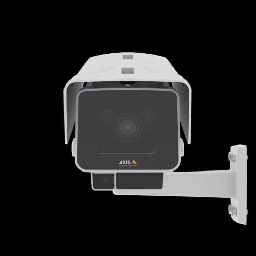 AXIS P1377-LE from AXIS COMMUNICATIONS - IP Camera has OptimizedIR and Forensic WDR. The product is viewed from its front.